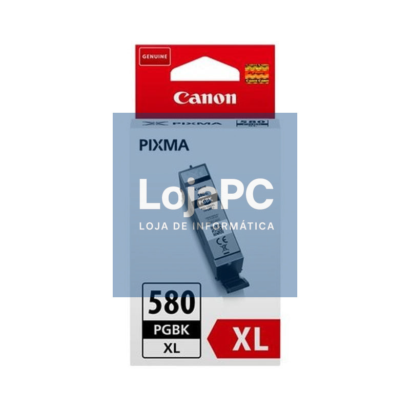 Tinteiro Original Canon PGI-580PGBKXL Alta Capacidade/ Preto