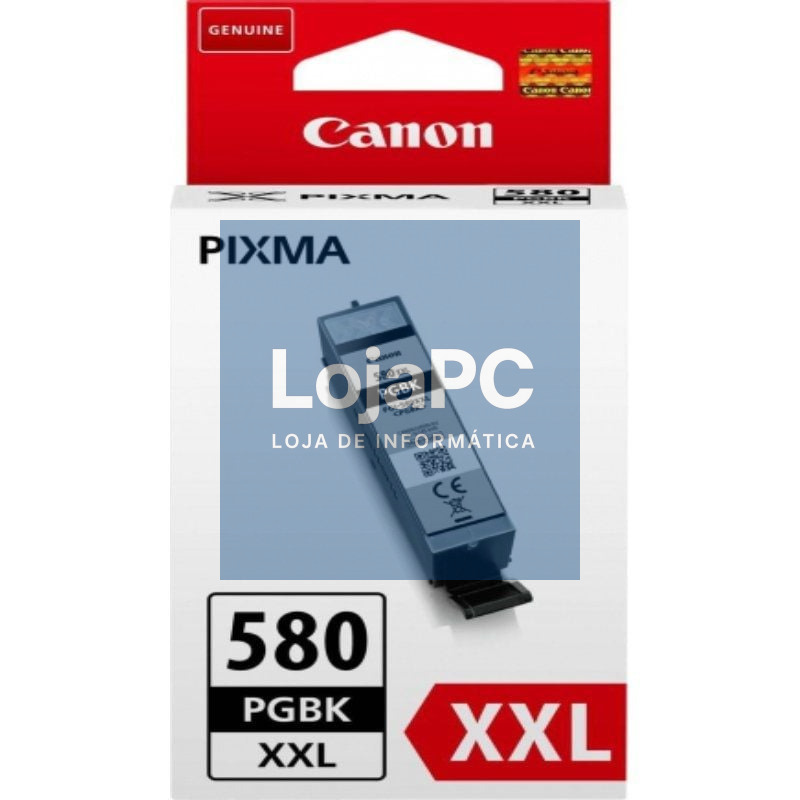Tinteiro Original Canon PGI-580PGBKXXL Alta Capacidade/ Preto