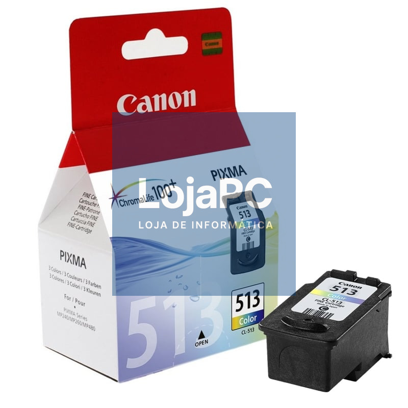 Tinteiro Original Canon CL-513 Alta Capacidade/ Tricolor