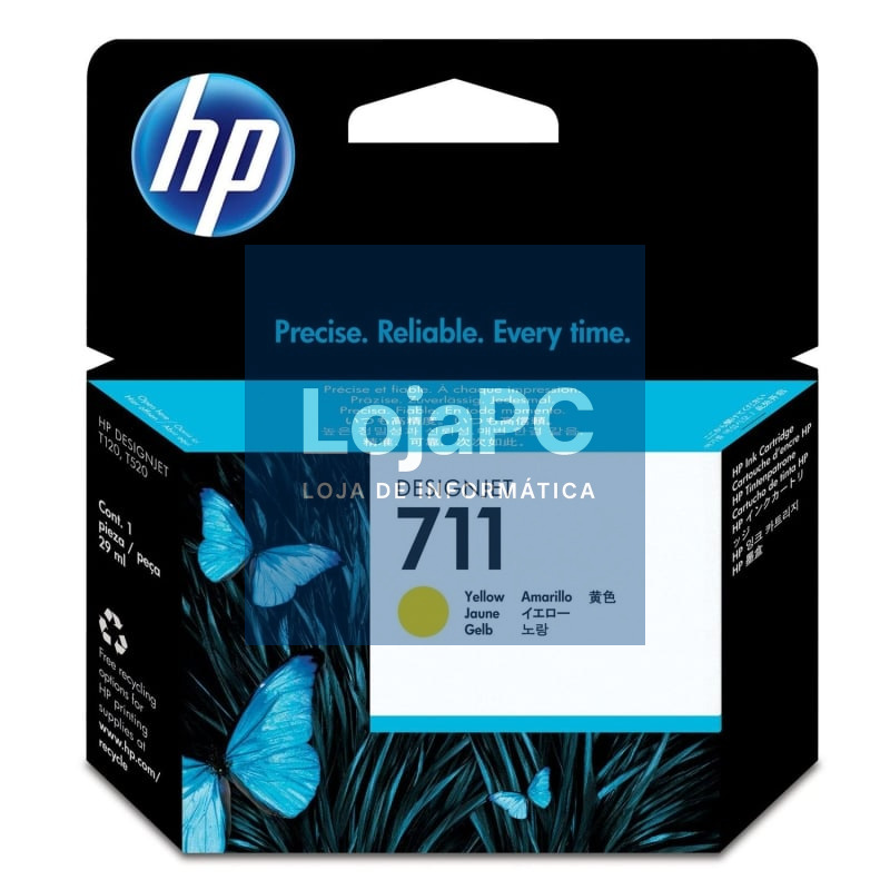 Tinteiro Original HP nº711/ Amarelo
