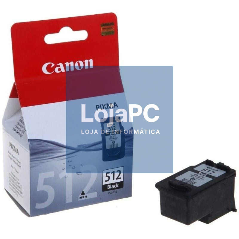 Tinteiro Original Canon PG-512 Alta Capacidade/ Preto