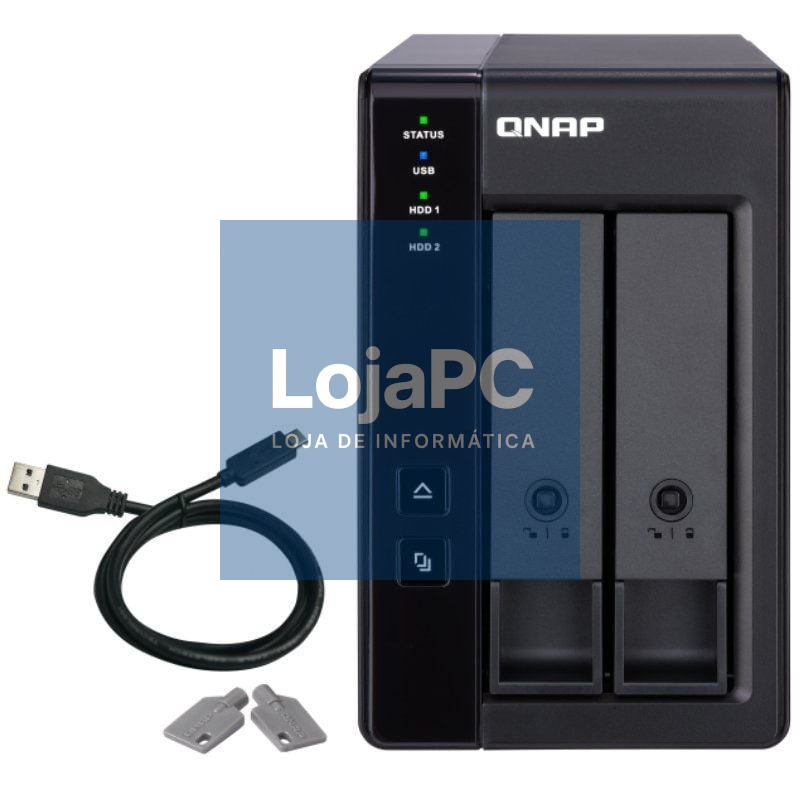 DAS QNAP TR-002/ 2 Baías 3.5'- 2.5'/ Formato Torre