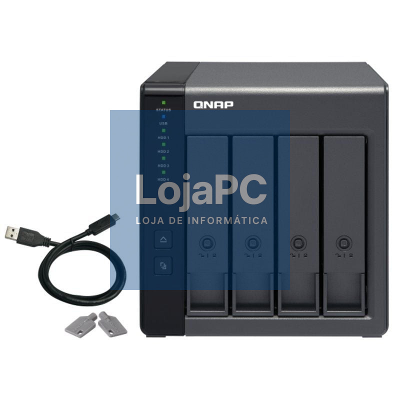 DAS QNAP TR-004/ 4 Baías 3.5'- 2.5'/ Formato Torre