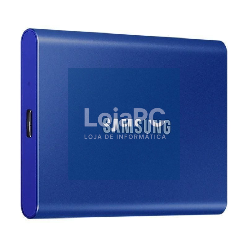 Disco externo SSD Samsung Portable T7 2TB/ USB 3.2/ Azul