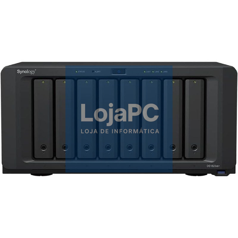 NAS Synology Diskstation DS1823XS+/ 8 Baías 3.5'- 2.5'/ 8GB DDR4/ Formato Torre