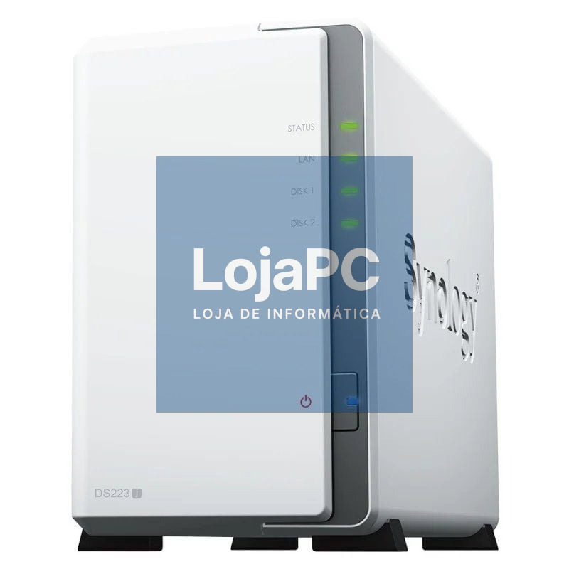 NAS Synology Diskstation DS223J/ 2 Baías 3.5'- 2.5'/ 1GB DDR4/ Formato Torre