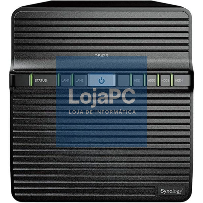 NAS Synology Diskstation DS423/ 4 Baías 3.5'- 2.5'/ 2GB DDR4/ Formato Torre