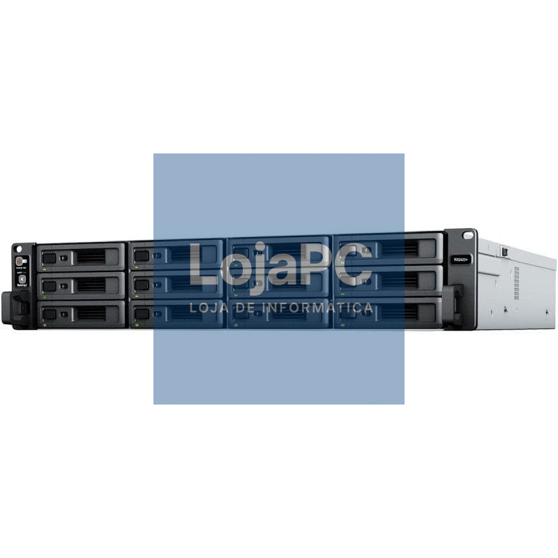NAS Synology RackStation RS2423+/ 12 Baías 3.5'- 2.5'/ 8GB DDR4/ Formato Rack