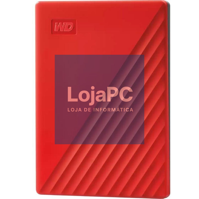 Disco externo Western Digital My Passport 2TB/ 2.5'/ USB 3.2/ Vermelho