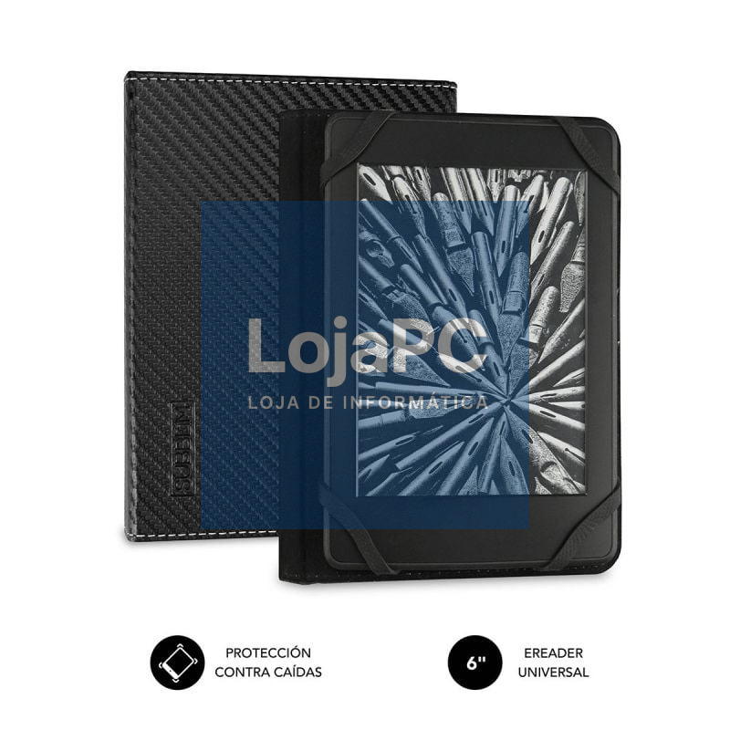 Capa para libro electrónico Subblim Clever Case/ Preta