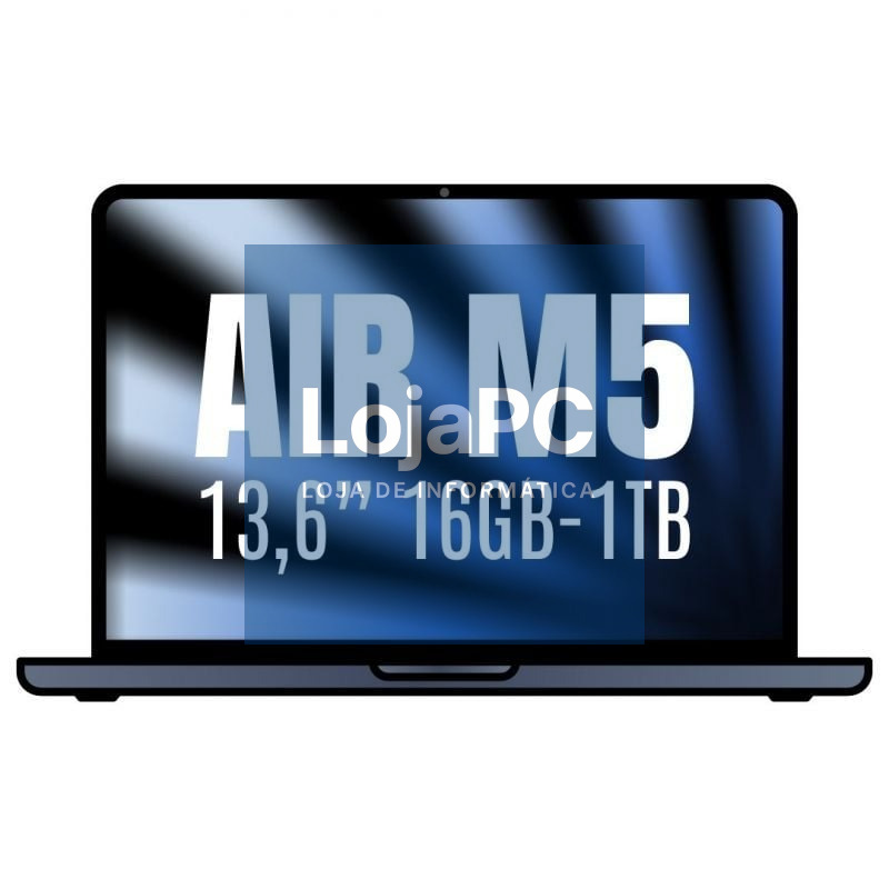 Apple Macbook Air 13,6'/ M5 10-Core CPU/ 16GB/ 1TB SSD/ 10-Core GPU/ Medianoche