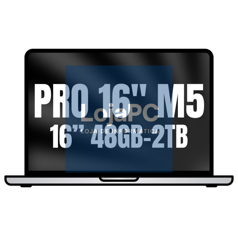 Apple Macbook Pro 16'/ M5 Max 18-Core CPU/ 48GB/ 2TB SSD/ 40-Core GPU/ Prateado