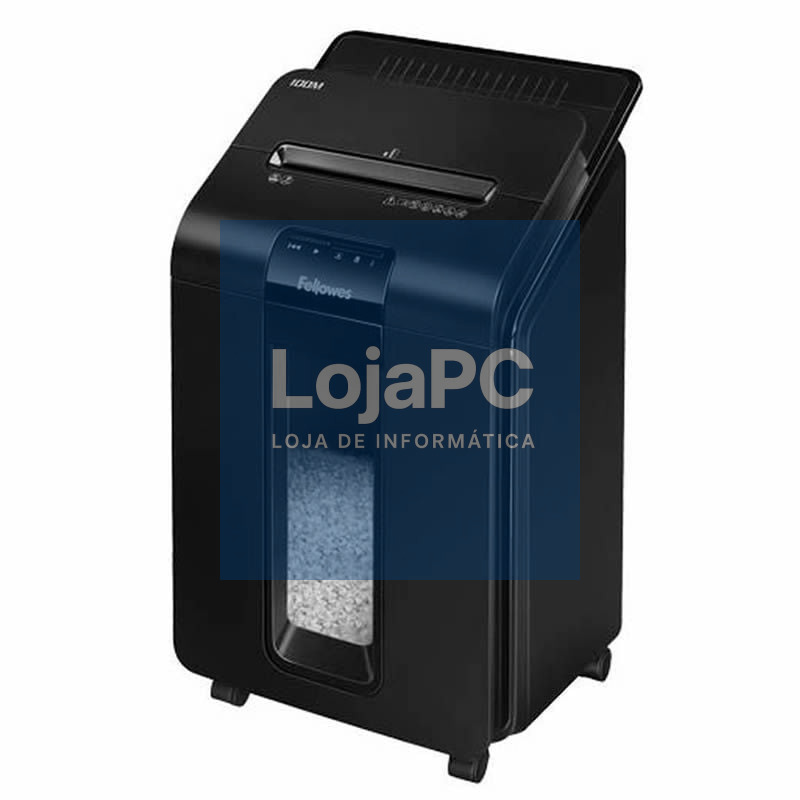 Destruidora Fellowes AutoMax 100M/ Microcorte de 4 x 10mm/ Preta