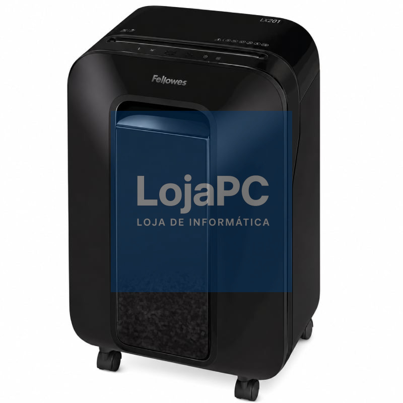 Destruidora Fellowes LX201/ Corte en Partículas de 2 x 12mm/ Preta