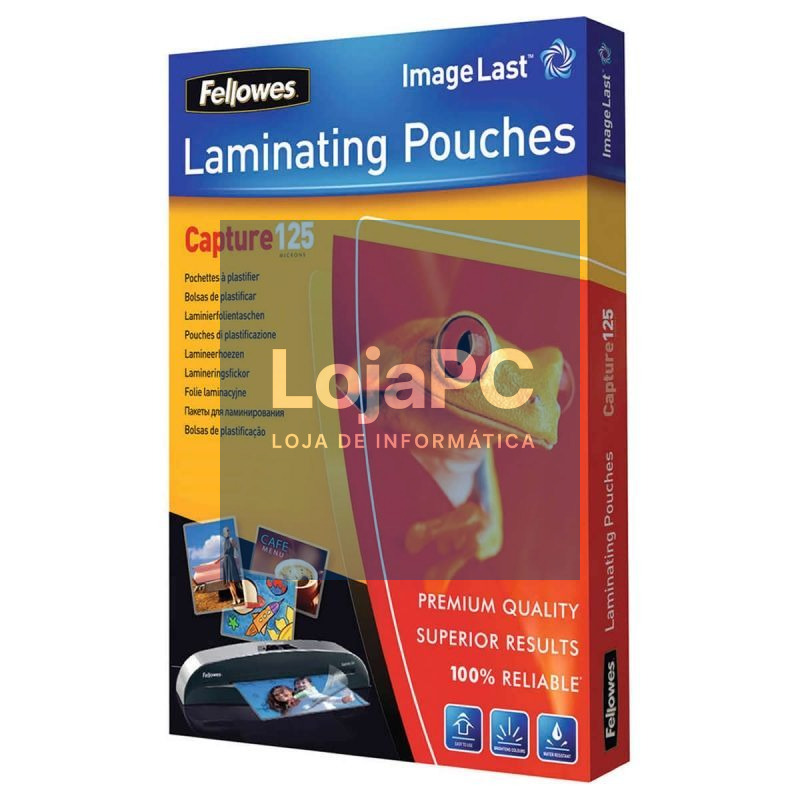 Capas para Plastificar Fellowes 5307506/ A3/ 125 Micras/ 100 unidades