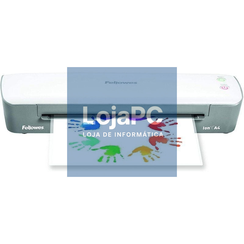 Plastificadora Fellowes Ion A4 4560001/ até A4 y 80-125 Micras/ Branca y Cinzento