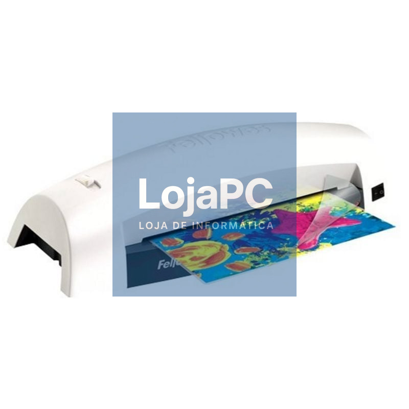 Plastificadora Fellowes Lunar 5715601/ até A4 y 80 Micras/ Branca y Preta