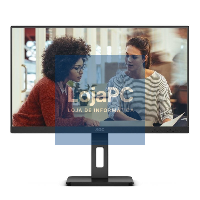 Monitor AOC 24E3QAF 23.8'/ Full HD/ Multimedia/ Regulável en altura/ Preto