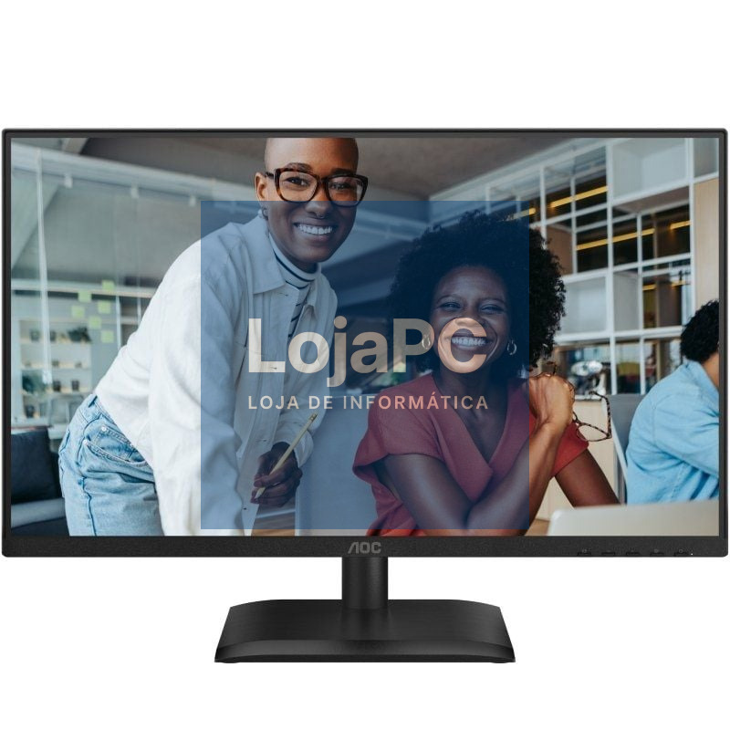 Monitor Profissional AOC 24E4U 23.8'/ Full HD/ Regulável en altura/ Preto