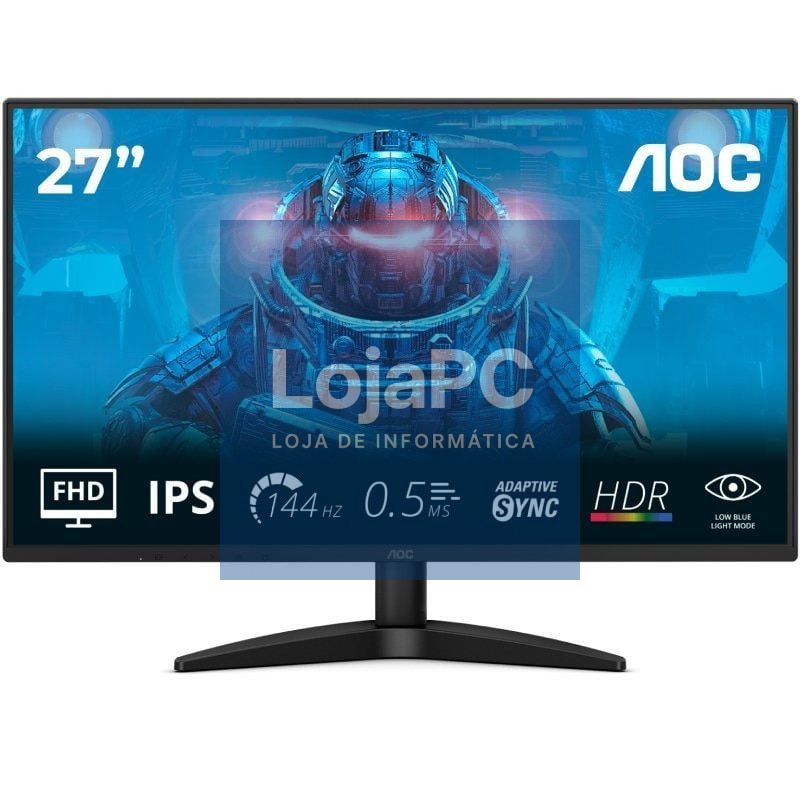 Monitor Gaming AOC 27B36X 27'/ Full HD/ 0.5ms/ 144Hz/ IPS/ Preto
