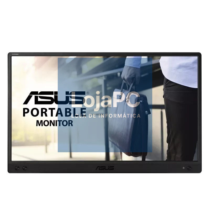 Monitor Portátil Asus ZenScreen MB166C 15.6'/ Full HD/ Preto