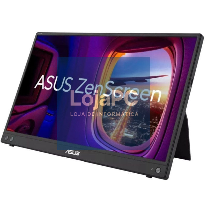 Monitor Portátil Asus ZenScreen MB16AHV 15.6'/ Full HD/ Preto