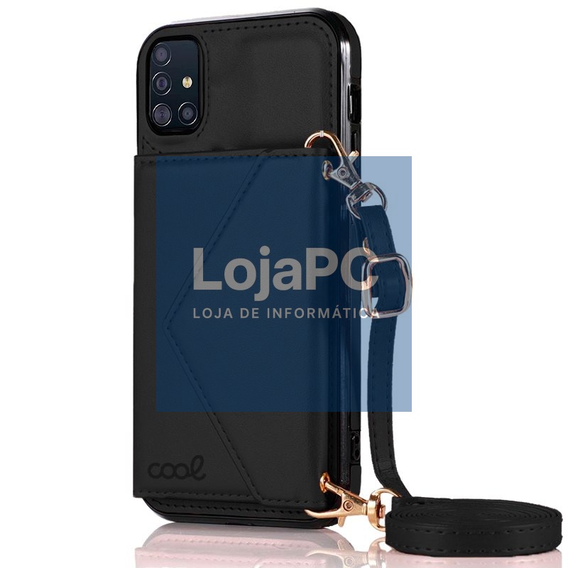 COOL Case for Samsung A515 Galaxy A51 Pendant Wallet Black