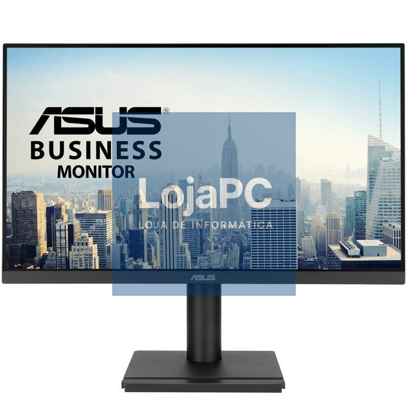 Monitor Profissional Asus VA249QGS 23.8'/ Full HD/ Multimedia/ Regulável en altura/ Preto