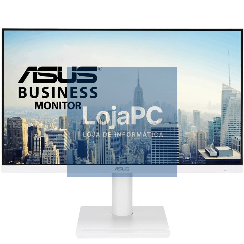 Monitor Profissional Asus VA249QGS-W 23.8'/ Full HD/ Multimedia/ Regulável en altura/ Branco