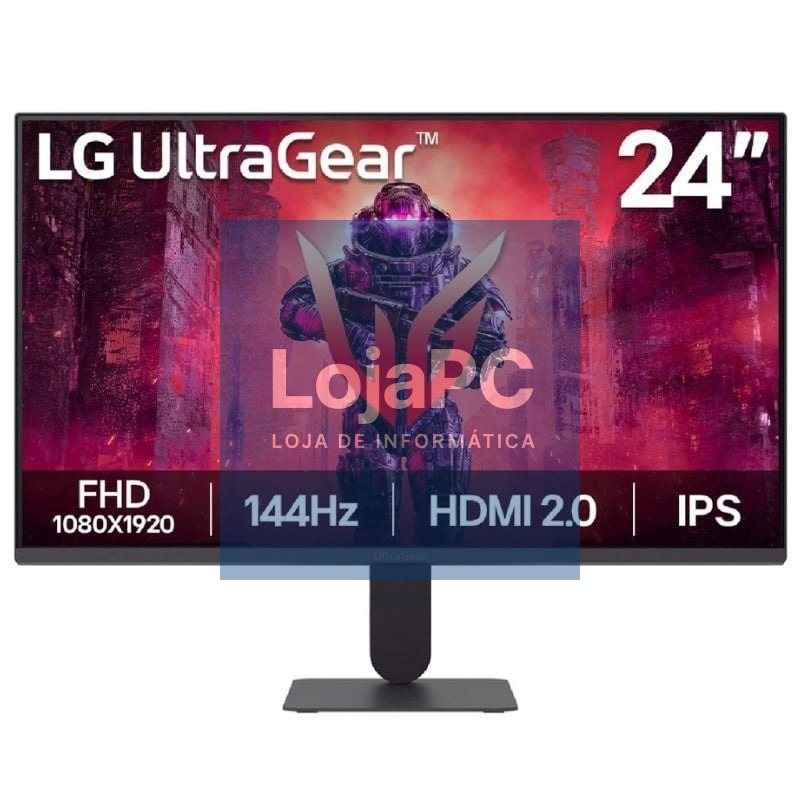 Monitor Gaming LG UltraGear 24G411A-B 23.7'/ Full HD/ 1ms/ 144Hz/ IPS/ Preto