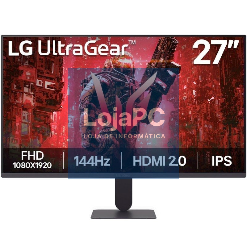 Monitor Gaming LG UltraGear G4 27G411A-B 27'/ Full HD/ 1ms/ 144Hz/ IPS/ Preto