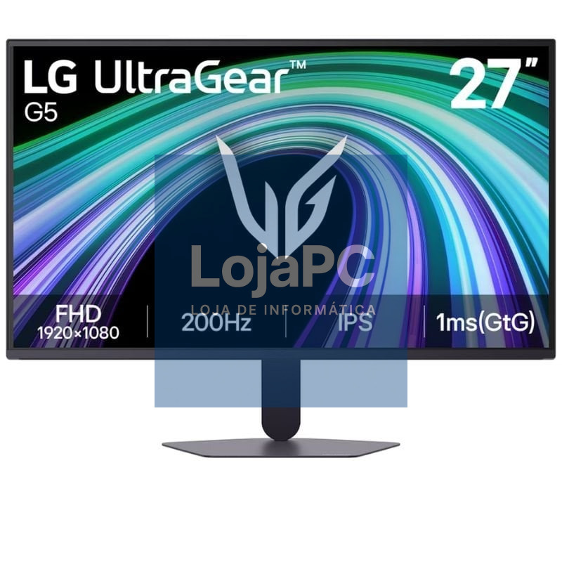 Monitor Gaming LG UltraGear G5 27G523B-B 27'/ Full HD/ 1ms/ 200Hz/ IPS/ Preto