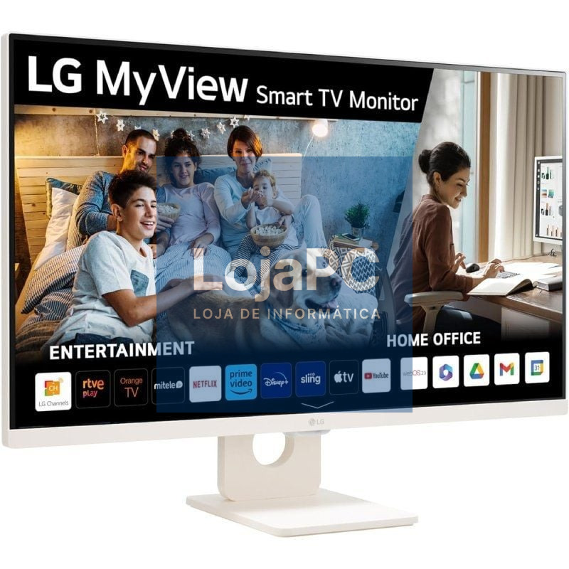 Smart Monitor LG MyView 32SR50F-W 31.5'/ Full HD/ Multimedia/ Smart TV/ Branco