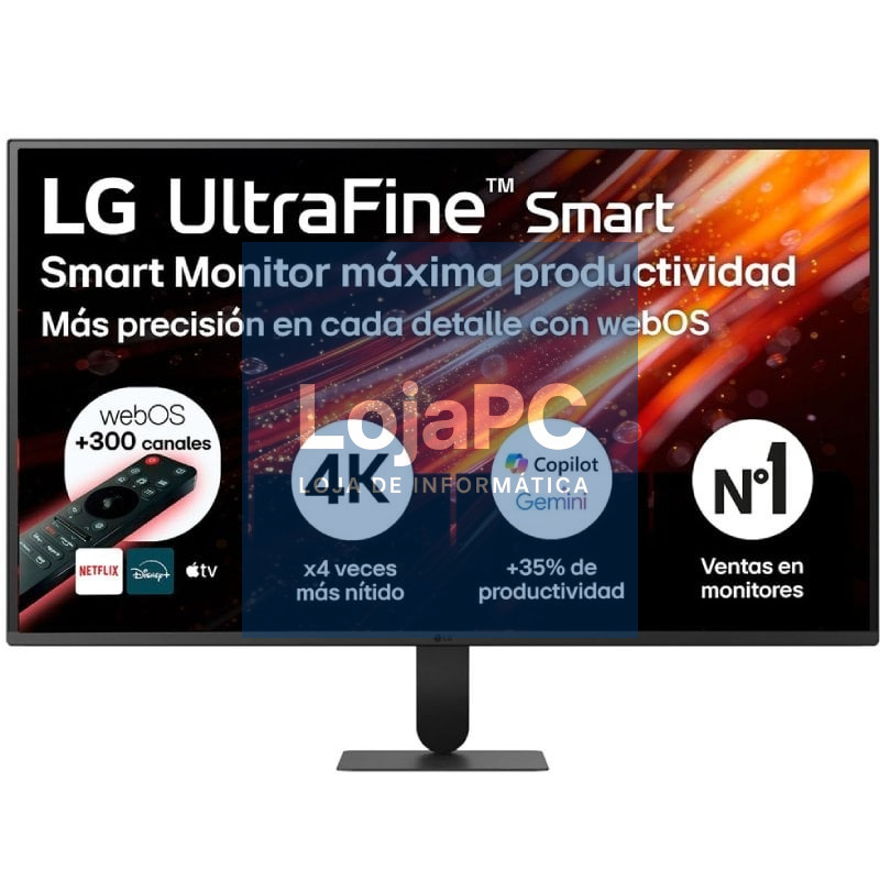 Smart Monitor LG Ultrafine 32U701SB-B 31.5'/ 4K/ Multimedia/ Smart TV/ Preto