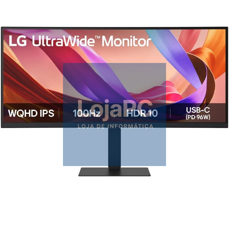 Monitor Profissional Ultrapanorámico Curvo LG UltraWide 34U650A-B 34'/ WQHD/ Multimedia/ Regulável en altura/ Preto