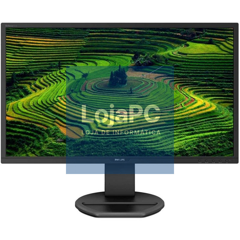 Monitor Profissional Philips 221B8LJEB 21.5'/ Full HD/ Multimedia/ Regulável en altura/ Preto
