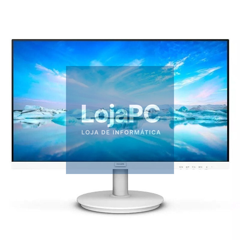 Monitor Philips 241V8AW 23.8'/ Full HD/ Multimedia/ Branco