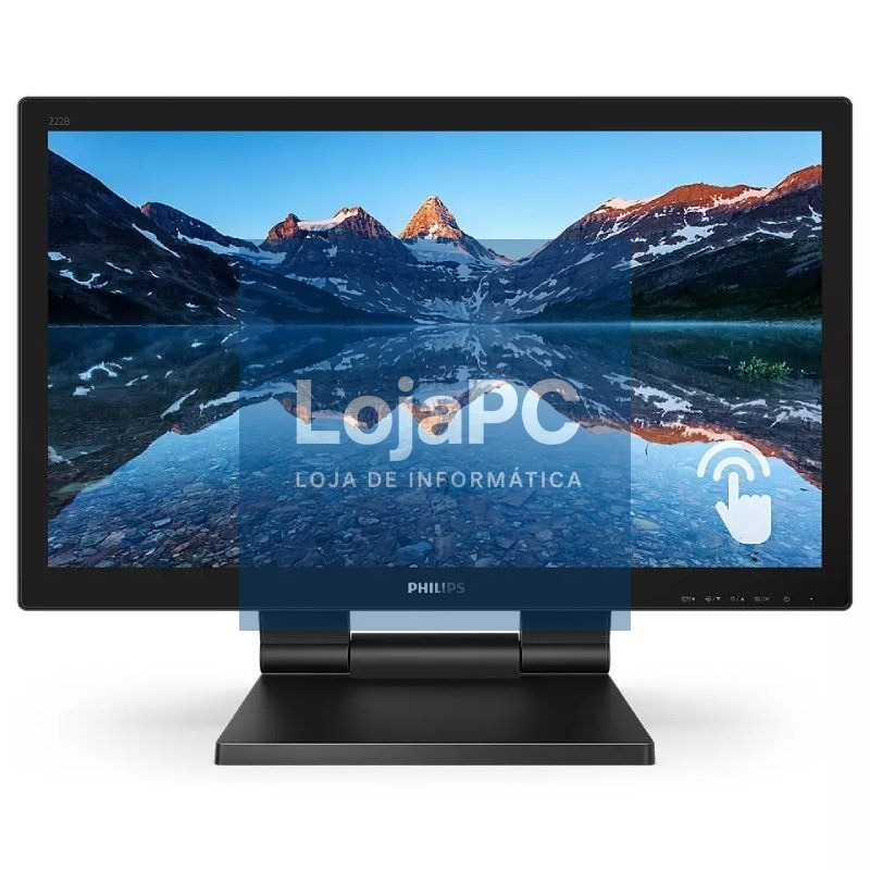 Monitor Profissional Táctil Philips 242B9T 23.8'/ Full HD/ Multimedia/ Preto