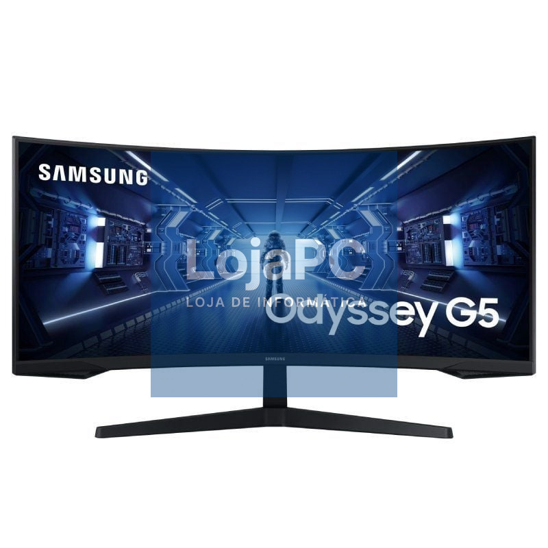 Monitor Gaming Ultrapanorámico Curvo Samsung Odyssey G5 LC34G55TWWP 34'/ UWQHD/ 1ms/ 165Hz/ VA/ Preto