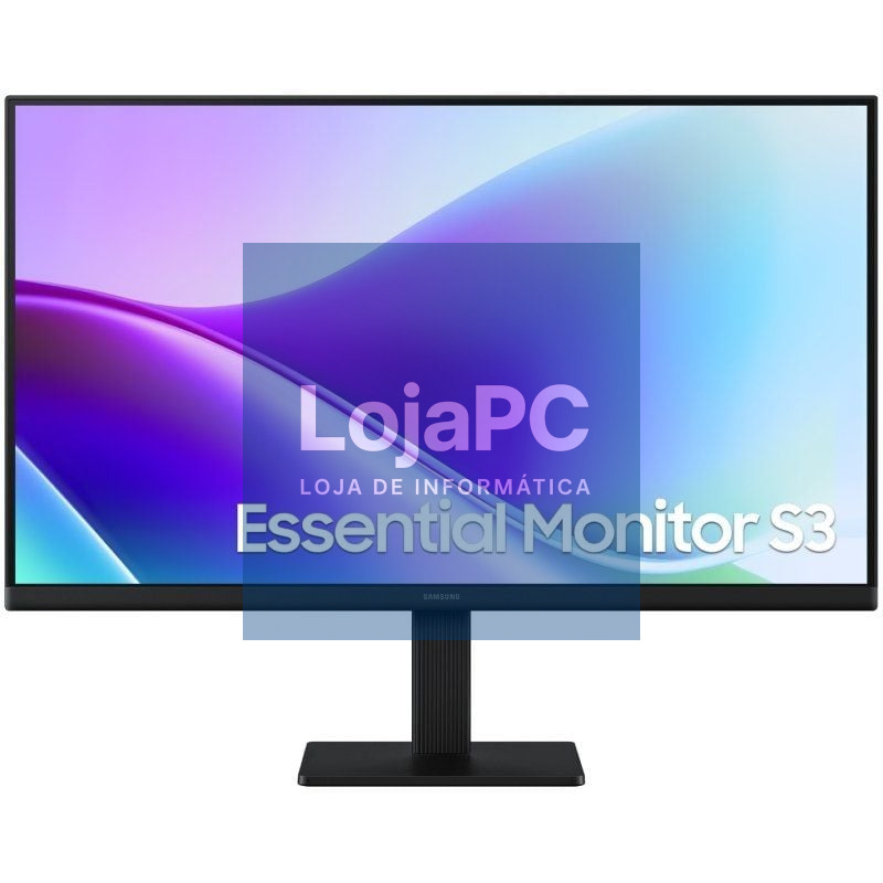 Monitor Profissional Samsung Essential Monitor S3 S24F320GAU/ 24'/ Full HD/ Preto