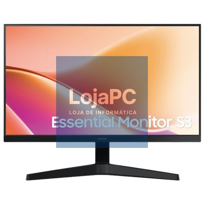 Monitor Profissional Samsung Essential Monitor S3 S24F330EAU/ 24'/ Full HD/ Preto