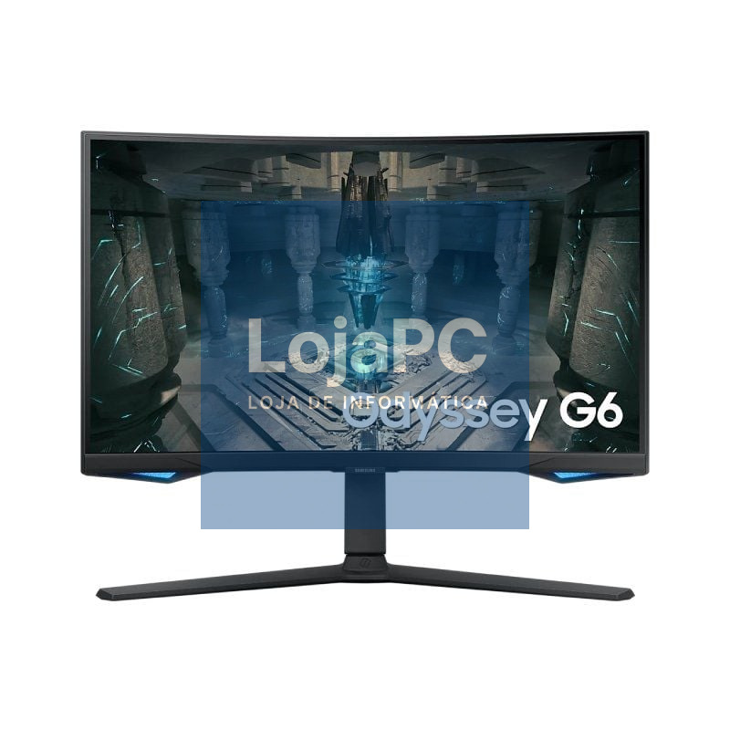 Smart Monitor Gaming Curvo Samsung Odyssey G6 S27BG650EU 27'/ QHD/ 1ms/ 240Hz/ VA/ Multimedia/ Regulável en altura/ Smart TV/ Preto