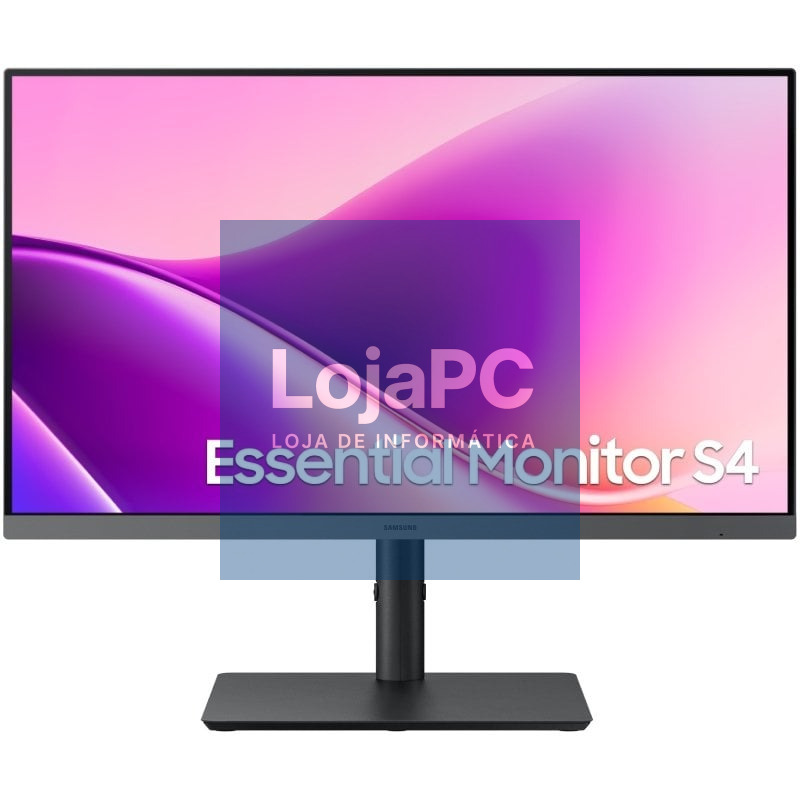 Monitor Profissional Samsung Essential Monitor S4 S43UF S27F434UAU/ 27'/ Full HD/ Regulável en altura/ Preto