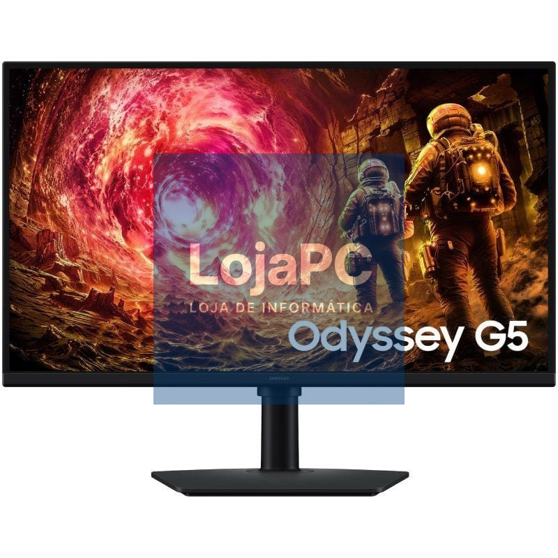 Monitor Gaming Samsung Odyssey G5 G50F S27FG502EU 27'/ QHD/ 1ms/ 180Hz/ IPS/ Regulável en Altura/ Preto