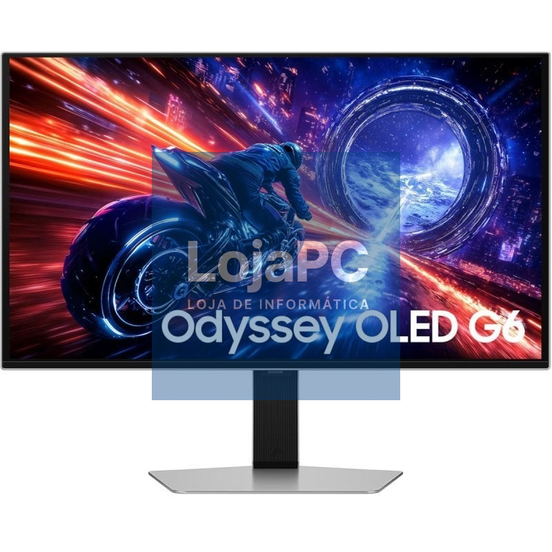 Monitor Gaming Samsung Odyssey OLED G6 G60SF S27FG604SU 27'/ QHD/ 0.03ms/ 500Hz/ QD-OLED/ Regulável en altura/ Prateado