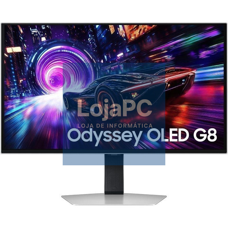 Monitor Gaming Samsung Odyssey OLED G8 G81SF S27FG816SU 27'/ 4K/ 0.03ms/ 240Hz/ QD-OLED/ Regulável en altura/ Prateado