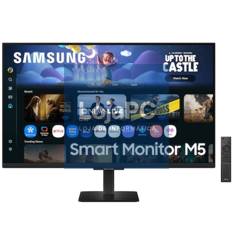 Smart Monitor Samsung M5 S27FM500EU 27'/ Full HD/ Multimedia/ Smart TV/ Preto