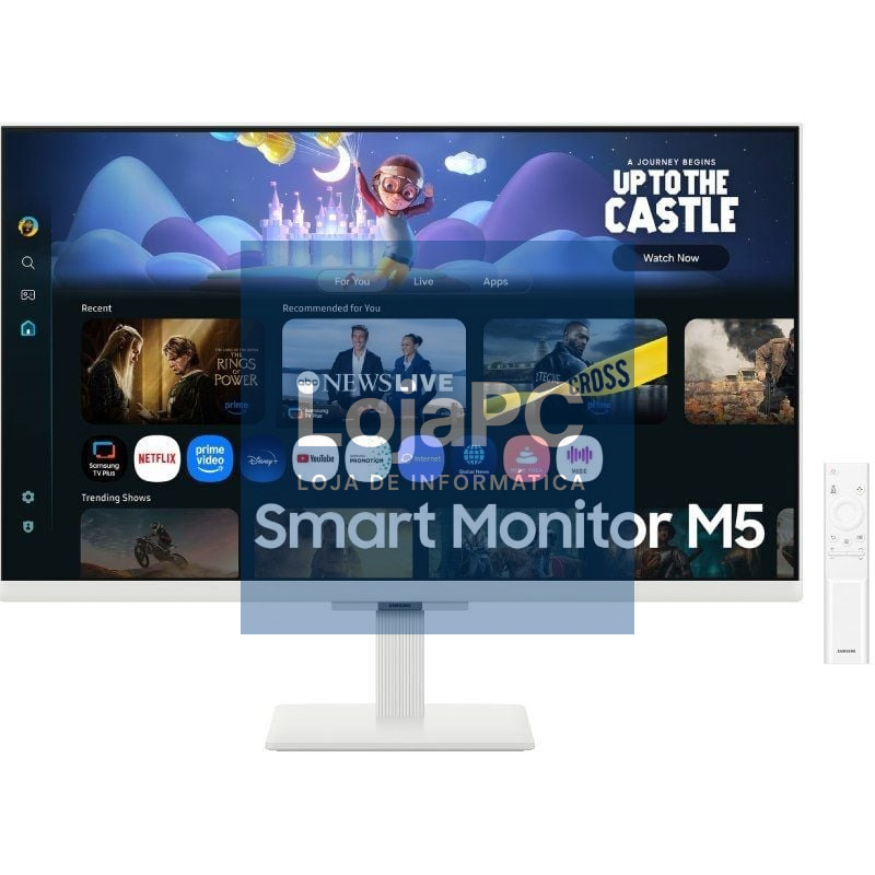 Smart Monitor Samsung M5 S27FM501EU 27'/ Full HD/ Multimedia/ Smart TV/ Branco