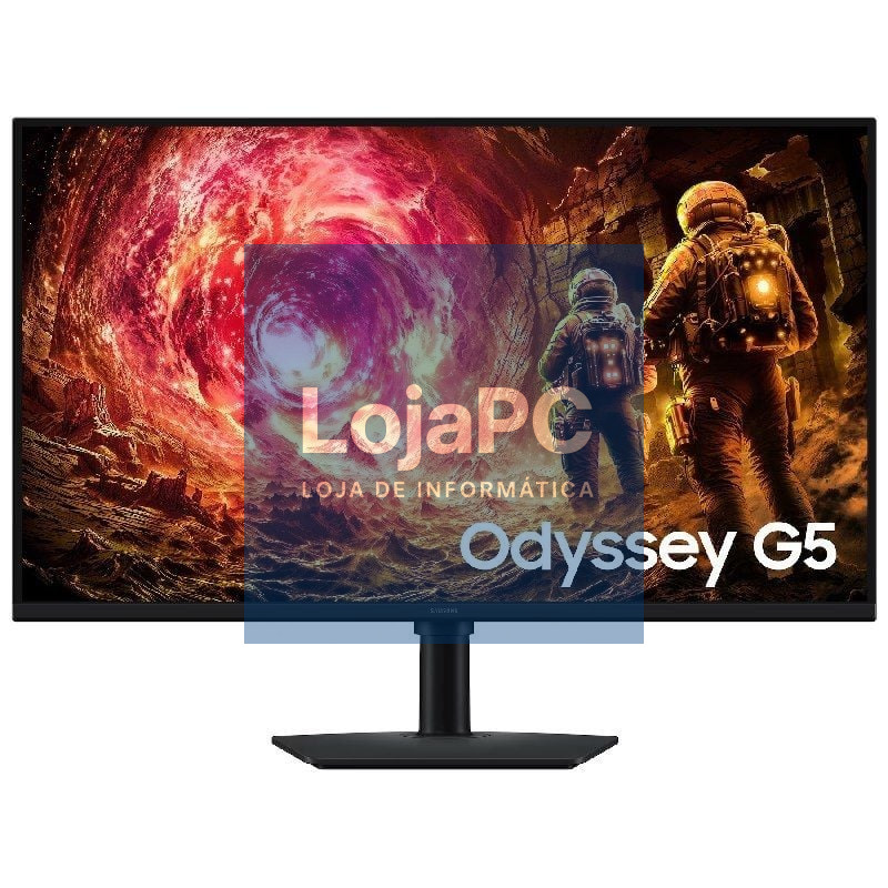 Monitor Gaming Samsung Odyssey G5 S32FG502EU 32'/ QHD/ 1ms/ 180Hz/ IPS/ Regulável en altura/ Preto