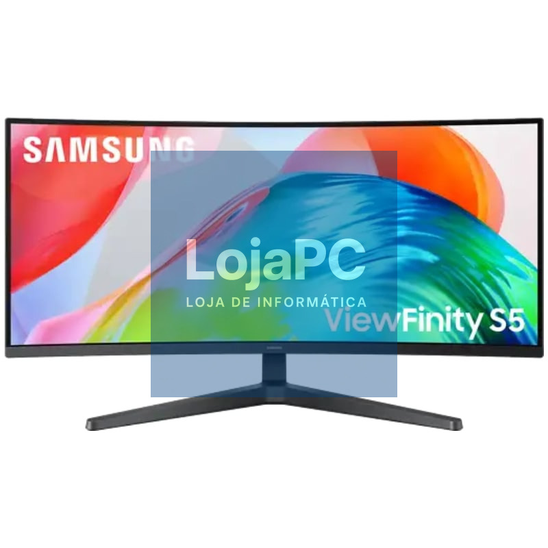 Monitor Profissional Ultraparonámico Curvo Samsung ViewFinity S5 S34H550GAU 34'/ UWQHD/ Preto